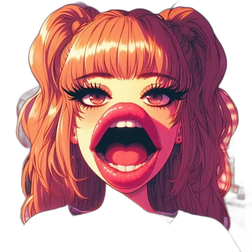 face, hair, mask, creature, anime, cartoon, pixel art, watercolor transparent PNG cut-out