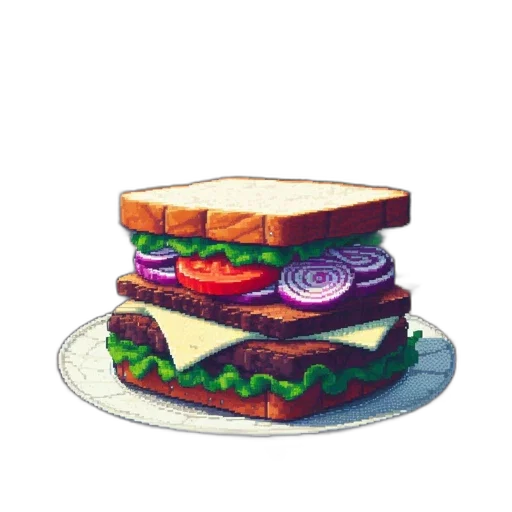 food, animal, hat, dress, pixel art, concept art, 3d render, photorealistic transparent PNG cut-out