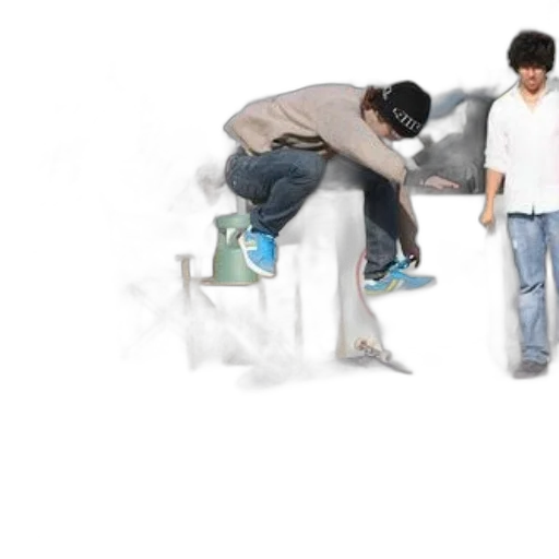 shoes, 3d render, concept art, photorealistic, skateboarder, mid-air, performing, trick transparent PNG cut-out