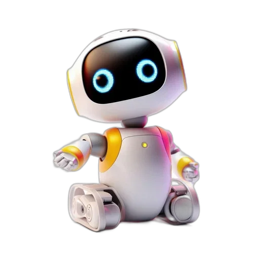 robot, 3d render, concept art, pixel art, cartoon, anthropomorphic, appealing, face transparent PNG cut-out