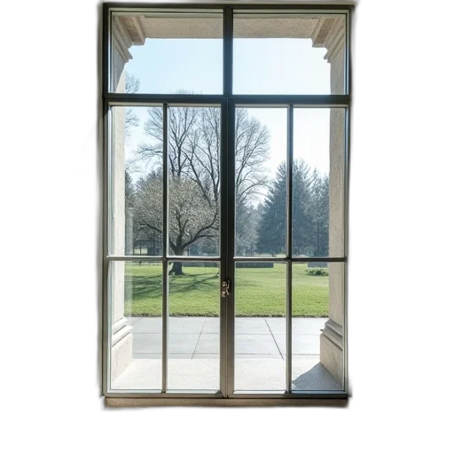 building, furniture, dress, tree, 3d render, glass, window, tempered transparent PNG cut-out