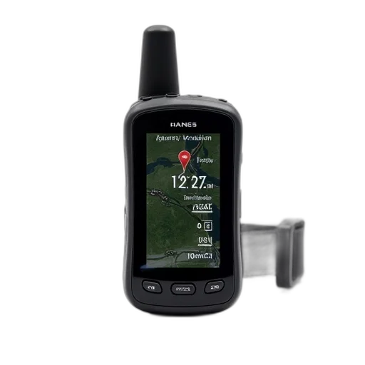 modern, digital, gps, device, black, screen, displaying, clock transparent PNG cut-out