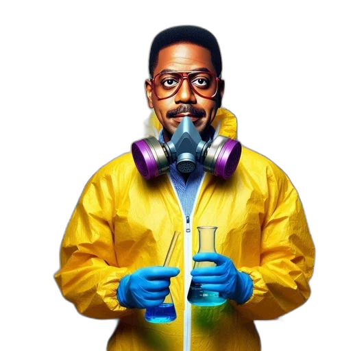 jacket, mask, concept art, individual, protective, gear, holds, two transparent PNG cut-out
