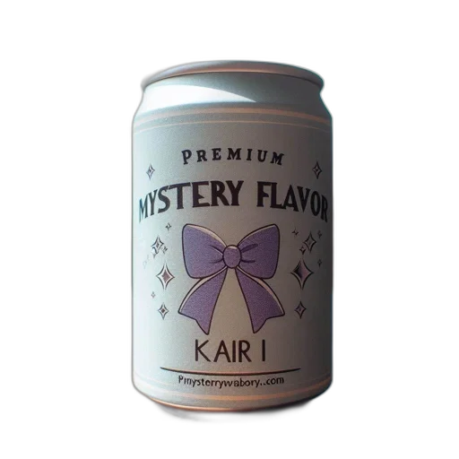bottle, pastel, white, can, beverage, featuring, purple, bow transparent PNG cut-out