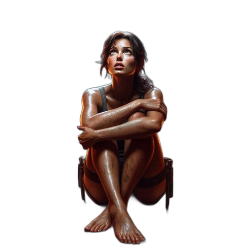 face, dress, jewelry, creature, photorealistic, oil painting, concept art, fantasy art transparent PNG cut-out