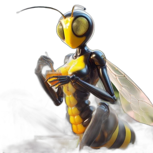 robot, animal, creature, concept art, 3d render, fantasy art, pixel art, stylized transparent PNG cut-out