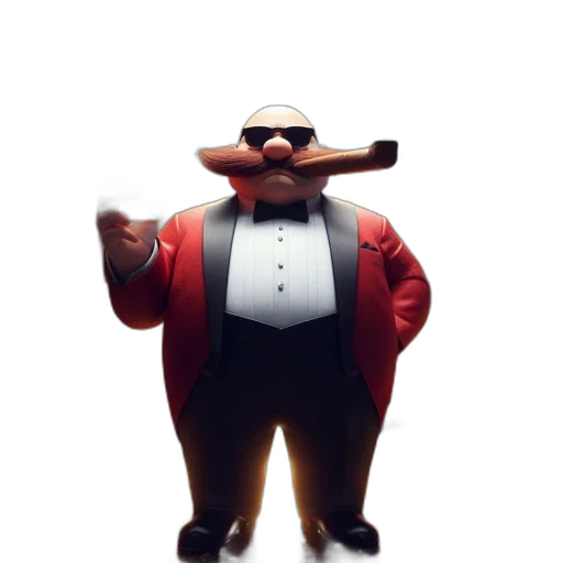 staff, jacket, hat, mask, 3d render, concept art, cartoon, photorealistic transparent PNG cut-out