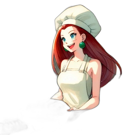 staff, dress, hat, jewelry, cartoon, concept art, pixel art, anime transparent PNG cut-out