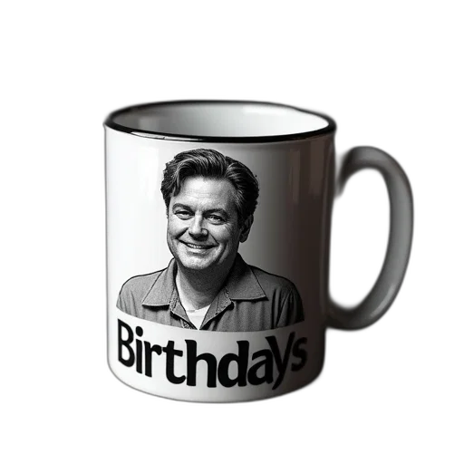 black, white, coffee, mug transparent PNG cut-out