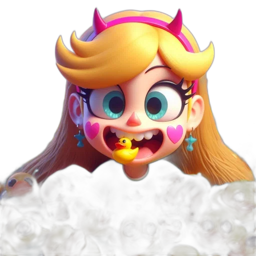 face, crown, creature, mask, 3d render, concept art, cartoon, photorealistic transparent PNG cut-out