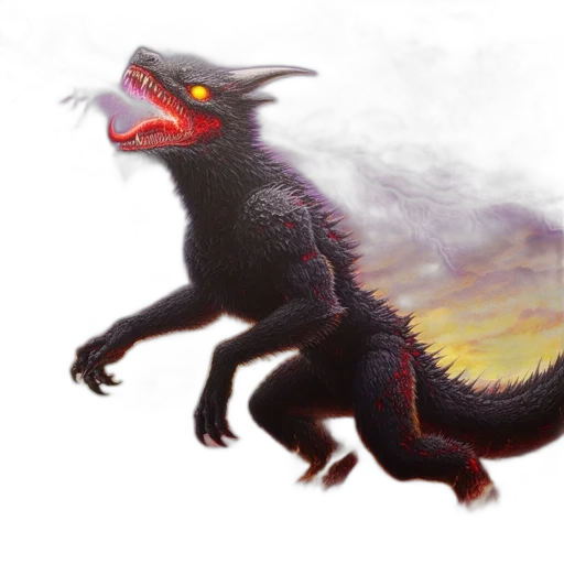 dragon, creature, animal, staff, concept art, fantasy art, pixel art, photorealistic transparent PNG cut-out