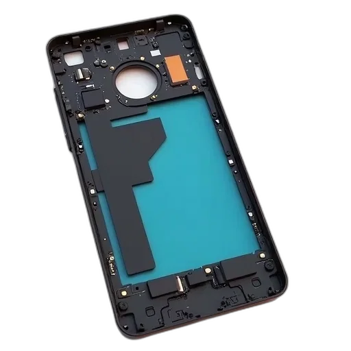weapon, cyberpunk, blue, front transparent PNG cut-out