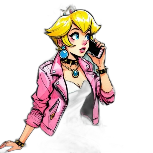 jacket, dress, staff, concept art, pixel art, cartoon, vaporwave, pastel transparent PNG cut-out