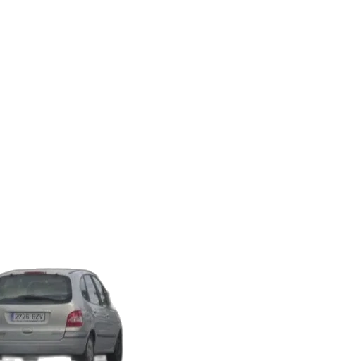 car, 3d render, photorealistic, concept art, white, taxi, driving, down transparent PNG cut-out