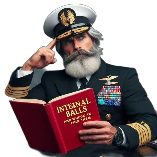 staff, hat, 3d render, photorealistic, man, naval, captain, uniform transparent PNG cut-out