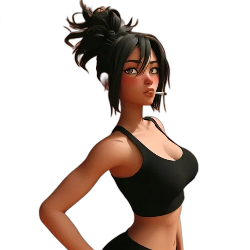 dress, concept art, fantasy art, 3d render, cartoon, dark, monochrome, neon transparent PNG cut-out