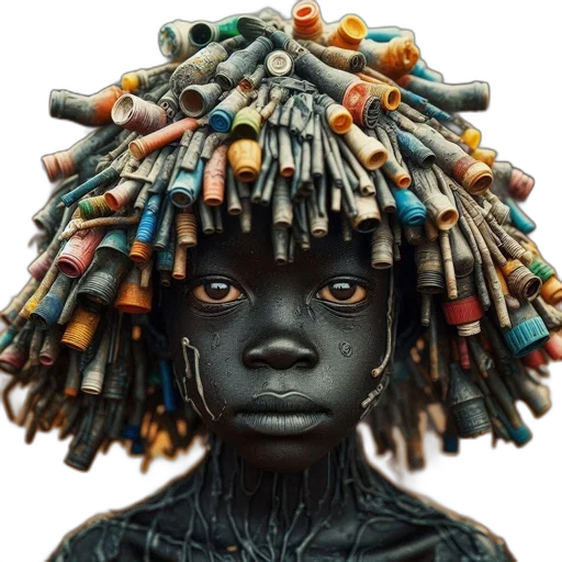 hair, jewelry, mask, face, photorealistic, concept art, fantasy art, comic book art transparent PNG cut-out