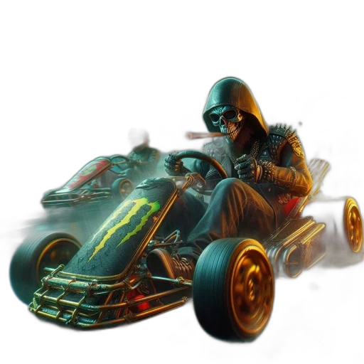 car, concept art, fantasy art, pixel art, photorealistic, two, racers, navigate transparent PNG cut-out