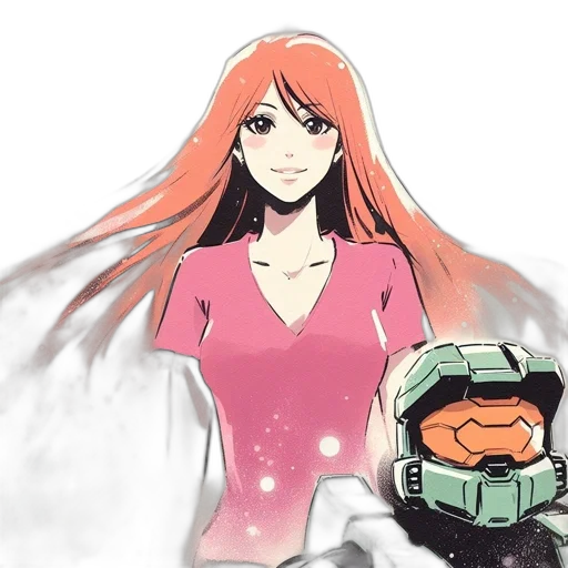 robot, dress, weapon, jacket, concept art, anime, cartoon, comic book art transparent PNG cut-out