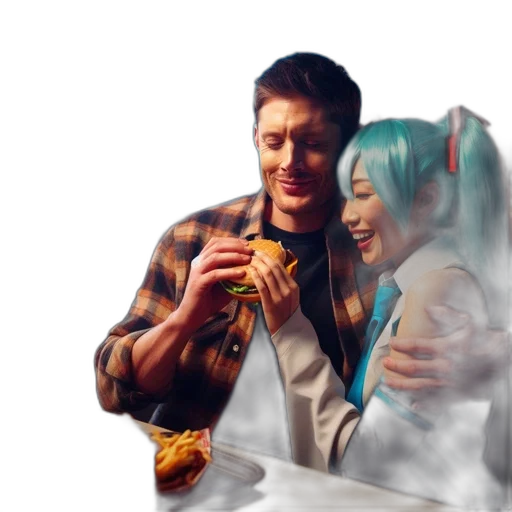 food, jacket, robot, concept art, photorealistic, cyberpunk, comic book art, outer space transparent PNG cut-out