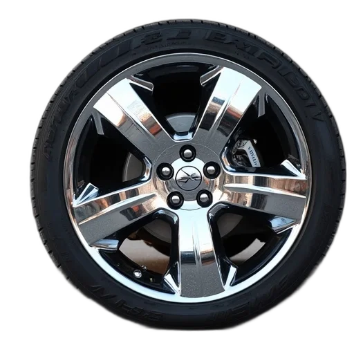 car, 3d render, set, chrome, wheels, fits, ford, expedition transparent PNG cut-out