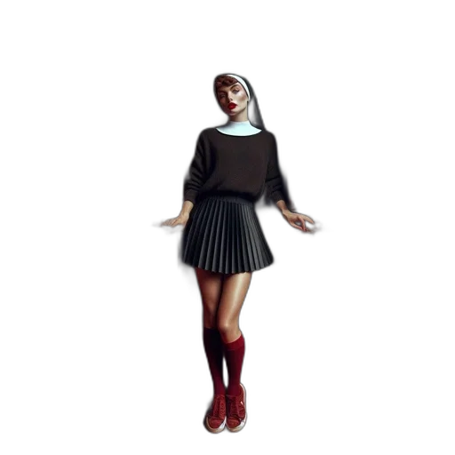 dress, shoes, 3d render, concept art, pixel art, photorealistic, red, dark transparent PNG cut-out