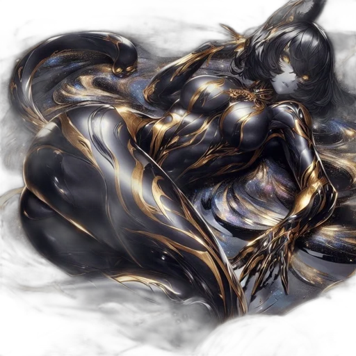 dragon, mask, creature, hair, fantasy art, photorealistic, concept art, 3d render transparent PNG cut-out