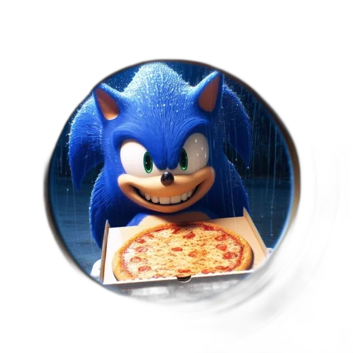 food, animal, creature, 3d render, concept art, photorealistic, pixel art, blue transparent PNG cut-out