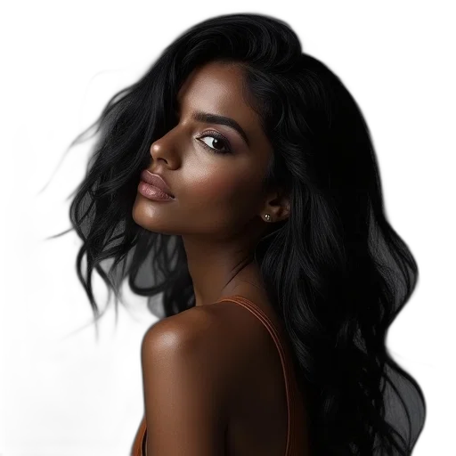 hair, face, crown, jewelry transparent PNG cut-out