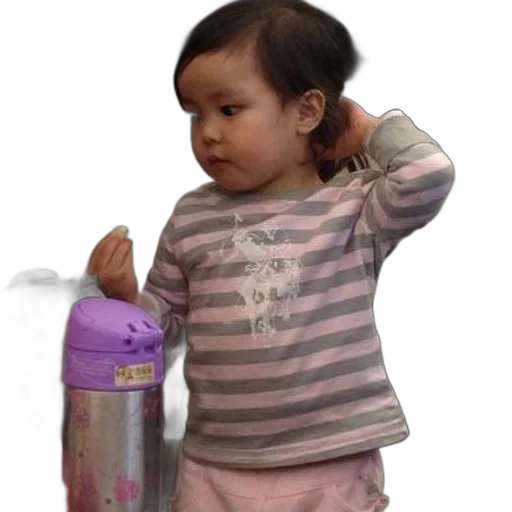 bottle, staff, weapon, photorealistic, 3d render, young, child, striped transparent PNG cut-out