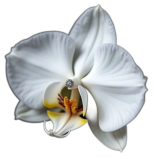 flower, jewelry, crown, staff, photorealistic, 3d render, close-up, image transparent PNG cut-out