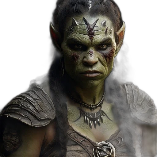 face, mask, staff, fantasy art transparent PNG cut-out