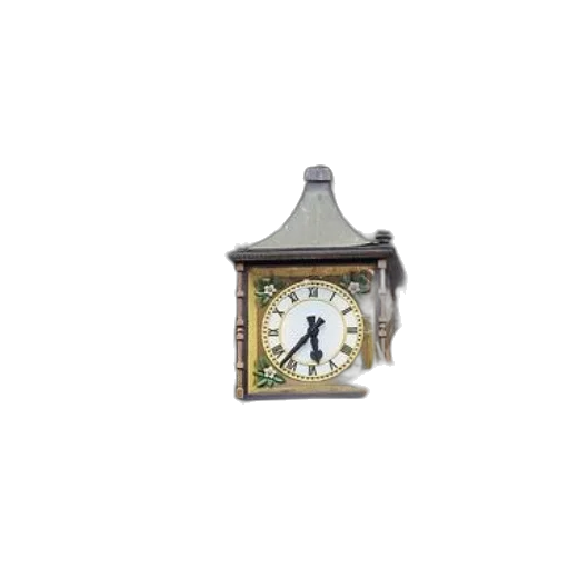jewelry, furniture, 3d render, photorealistic, vintage, steam, clock, surrounded transparent PNG cut-out