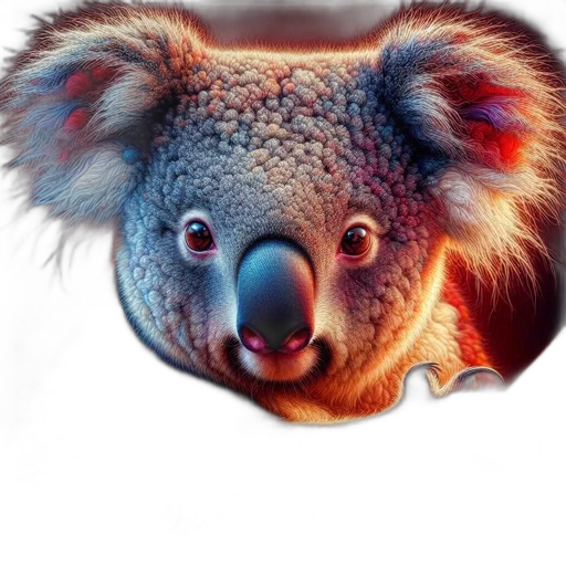 animal, creature, face, staff, photorealistic, 3d render, concept art, fantasy art transparent PNG cut-out