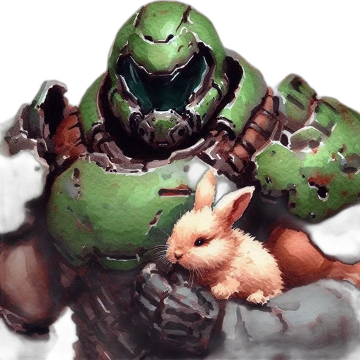 robot, weapon, animal, concept art, pixel art, fantasy art, photorealistic, green transparent PNG cut-out