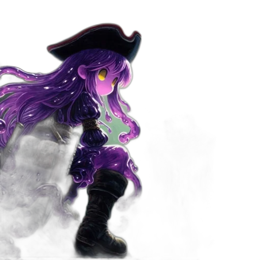 hat, staff, weapon, dragon, fantasy art, concept art, 3d render, anime transparent PNG cut-out