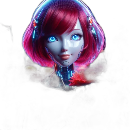 robot, face, staff, mask, concept art, fantasy art, photorealistic, 3d render transparent PNG cut-out
