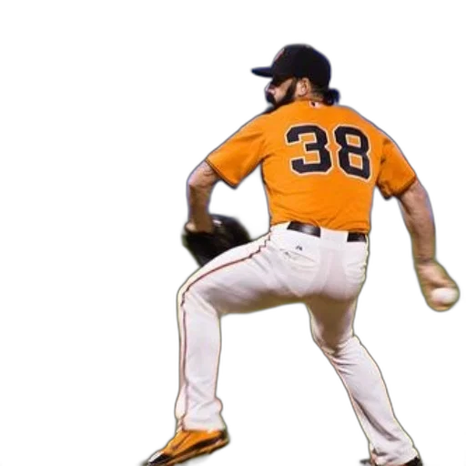 baseball, player, wearing, number, pitching, ball transparent PNG cut-out