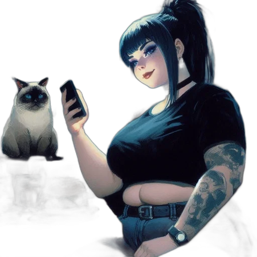 staff, animal, creature, concept art, comic book art, fantasy art, cyberpunk, neon lights transparent PNG cut-out