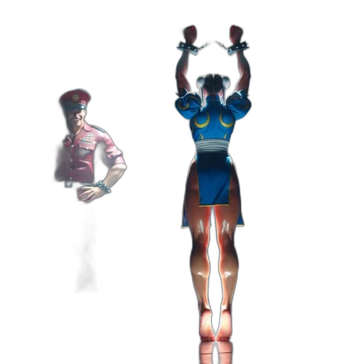 robot, dress, concept art, 3d render, pixel art, fantasy art, woman, hangs transparent PNG cut-out