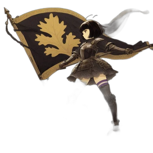sword, weapon, fantasy art, concept art, pixel art, anime, dark, golden transparent PNG cut-out
