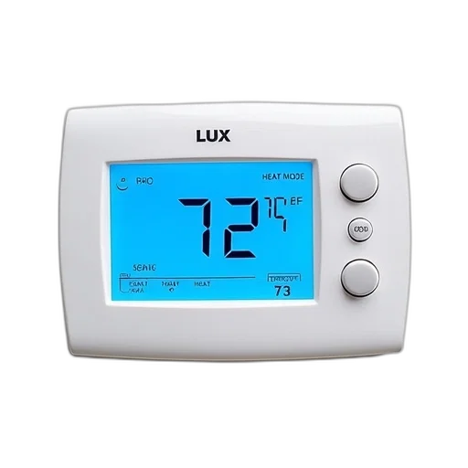 white, digital, thermostat, blue, display, screen, showing, time transparent PNG cut-out