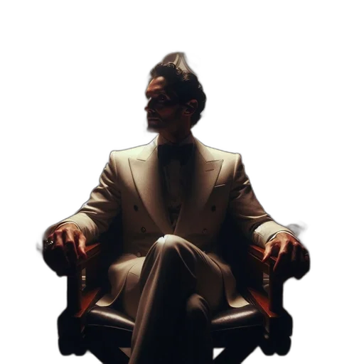 staff, jacket, furniture, crown, concept art, 3d render, photorealistic, elegant transparent PNG cut-out