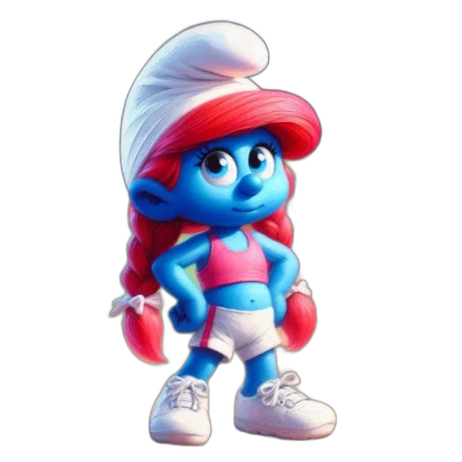 hat, robot, creature, face, 3d render, concept art, photorealistic, blue transparent PNG cut-out