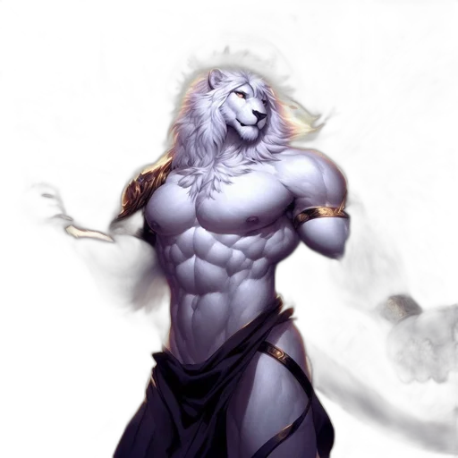 fantasy art, concept art, comic book art, photorealistic, monochrome, blue, majestic, creature transparent PNG cut-out