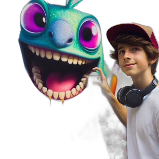 mask, creature, robot, face, concept art, photorealistic, 3d render, cartoon transparent PNG cut-out
