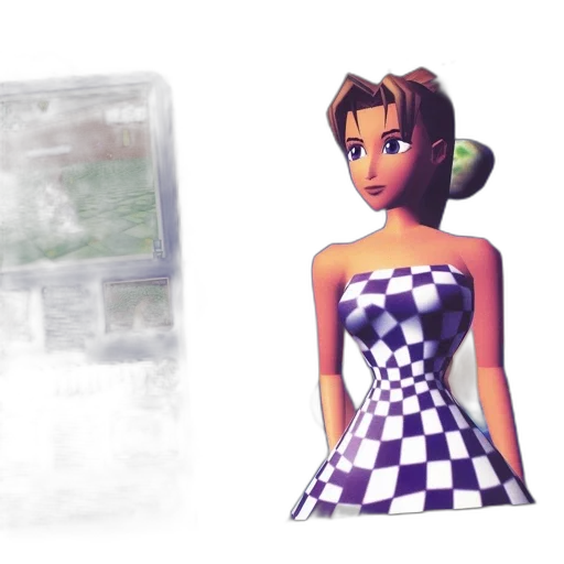 dress, jewelry, 3d render, concept art, vaporwave, pixel art, monochrome, magazine transparent PNG cut-out