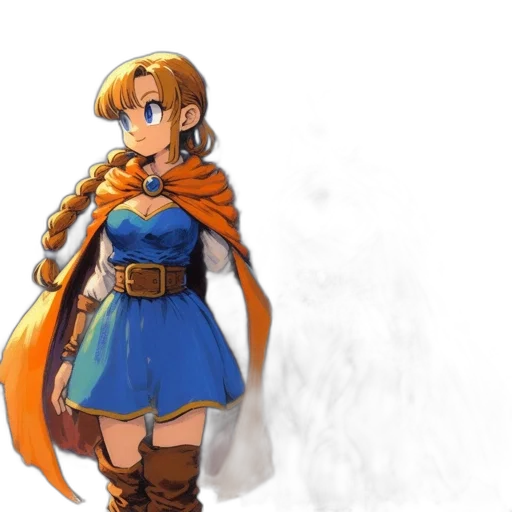dress, sword, staff, weapon, concept art, fantasy art, anime, pixel art transparent PNG cut-out