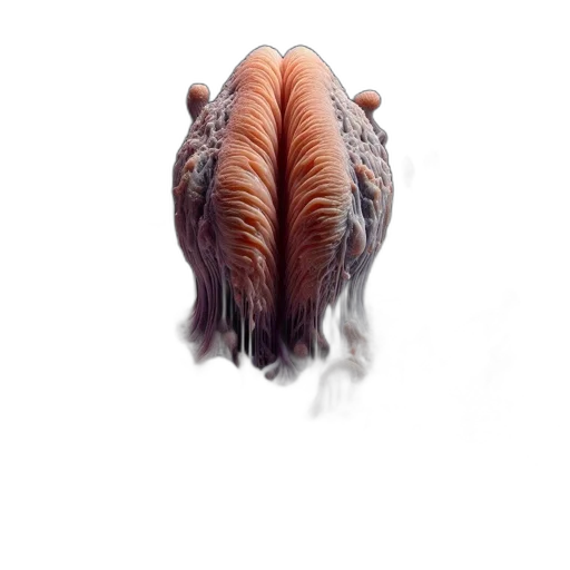 hair, creature, animal, crown, photorealistic, 3d render, concept art, fantasy art transparent PNG cut-out
