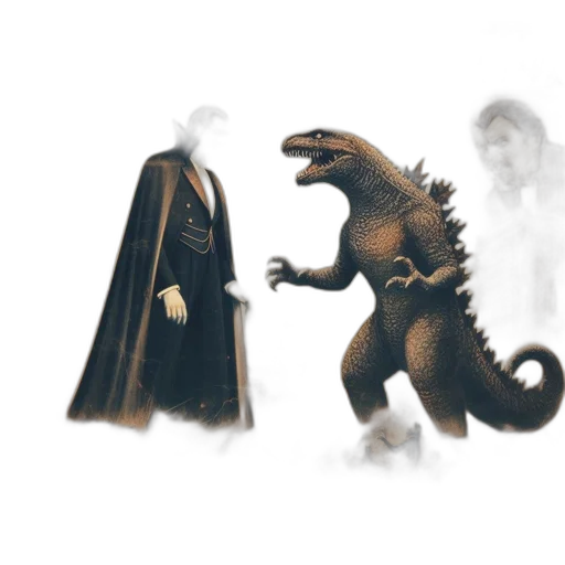 dragon, creature, concept art, 3d render, fantasy art, comic book art, fire, fog transparent PNG cut-out